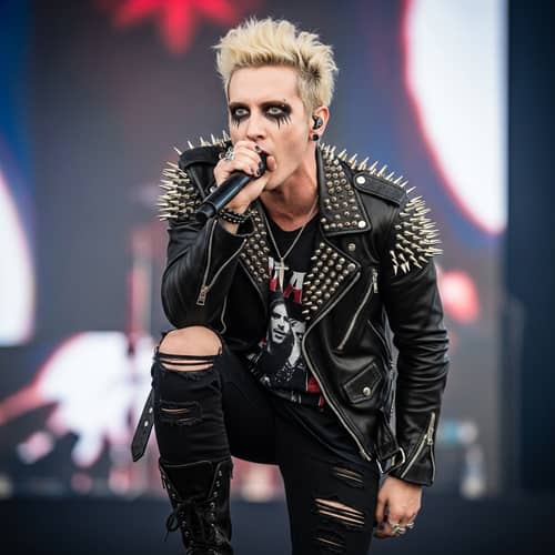 Unique Blonde Rock Band Style: Pierced Vocalist