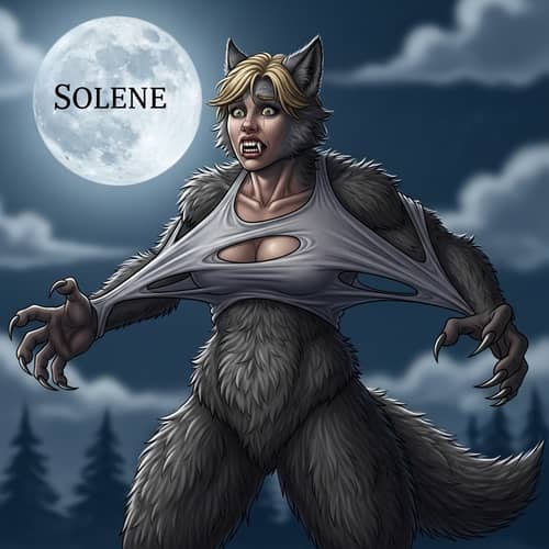 Solene Van De Sompel Transform into Werewolf - Thrilling Scene