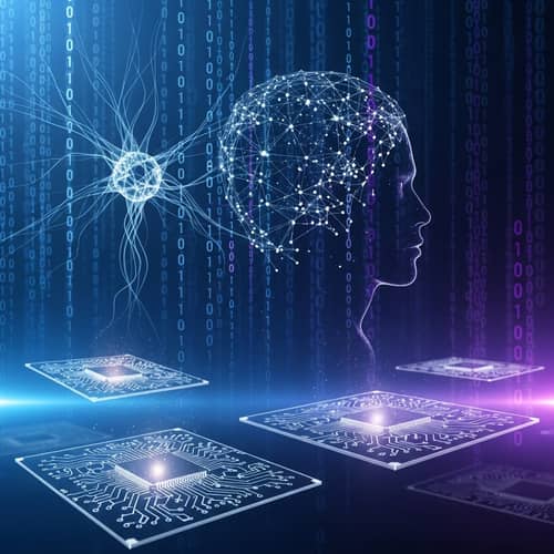Captivating AI-themed Background for Teams