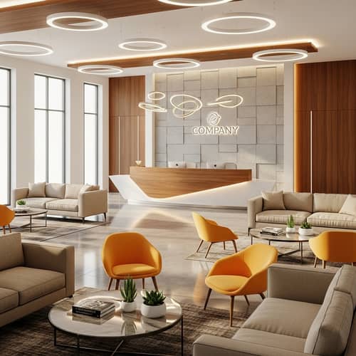 Modern Welcoming Reception Area Design