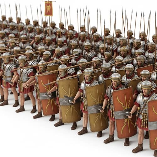1st Century Roman Legion Battle Formation | Detailed Image
