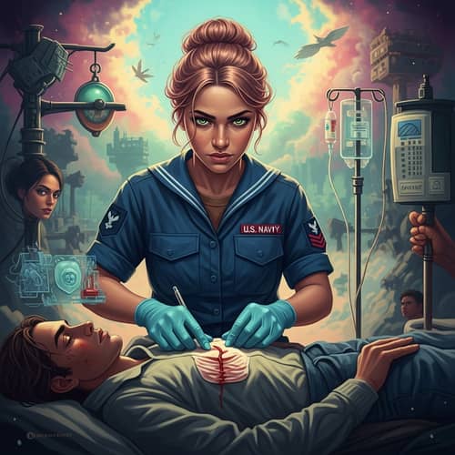 Surrealistic Art of Ethereal U.S Navy Hospital Corpsman