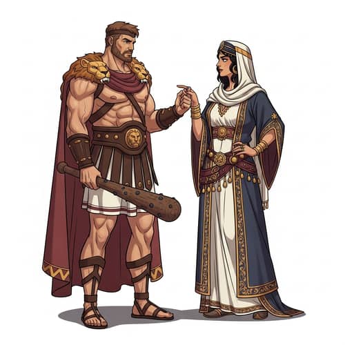 Hercules and Delilah: Mythical Encounter in Art