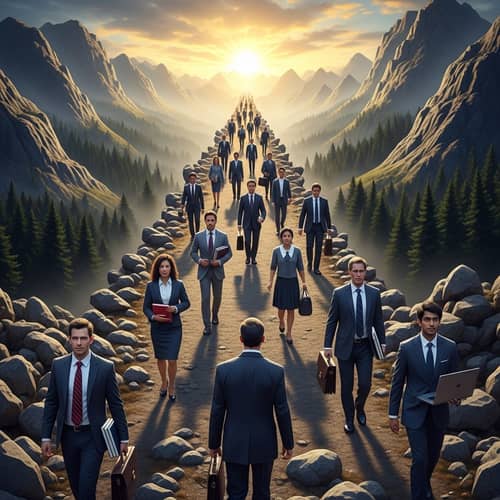 Metaphorical Journey to Success: Obstacles, Diversity, and Triumph