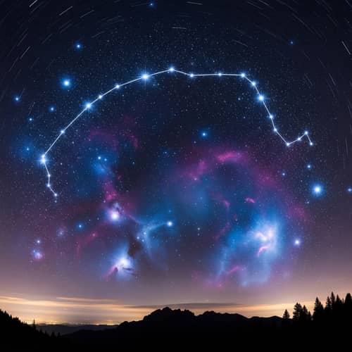 Mesmerizing Night Sky with Constellation of Stars
