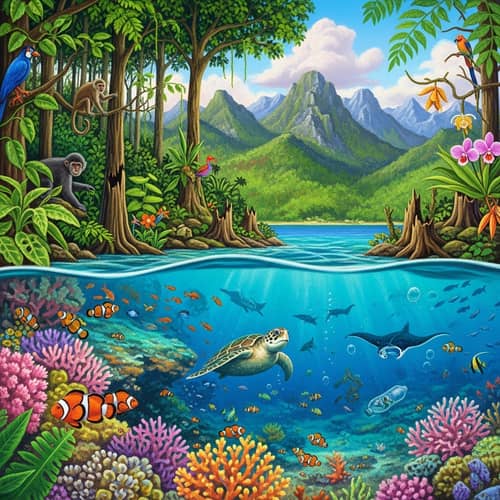 Vibrant Philippine Natural Resources Art: Poster Contest Entry