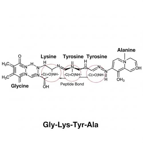 Peptide Glycine-Lysine-Tyrosine-Alanine Diagram