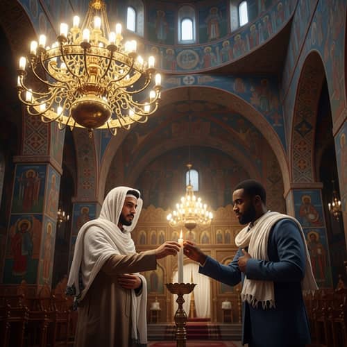 Ethiopian Orthodox Church Candle Lighting Ceremony