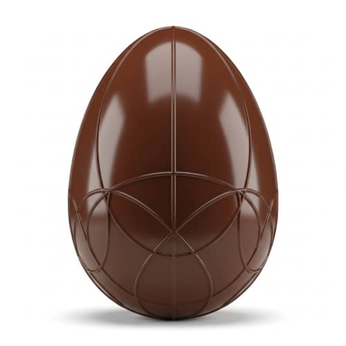 Delicious Chocolate Egg | Rich Dark Brown Artistry
