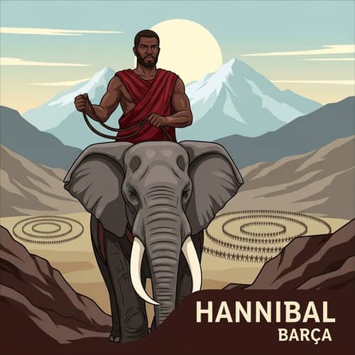 Hannibal Barca: Carthaginian Military Commander Vector Illustration