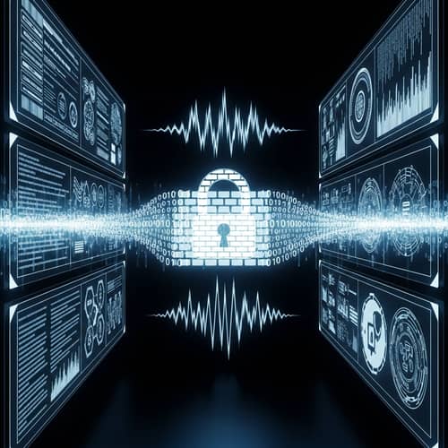 Futuristic Data Security | High-Tech Digital Padlock & Encryption