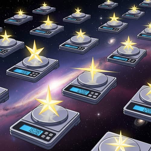 Anime Artwork with Stars on Scales - Vibrant Design
