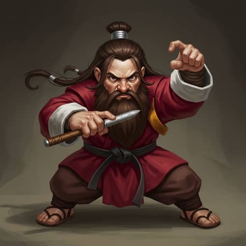 Fierce Female Dwarf Monk | Dynamic Martial Arts Art