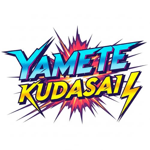 Anime Style Logo Design for Yamete Kudasai