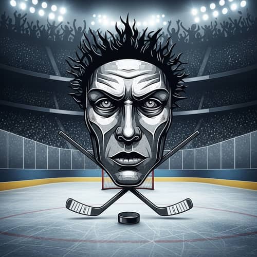 Steel Face Grateful Dead Hockey Theme Art