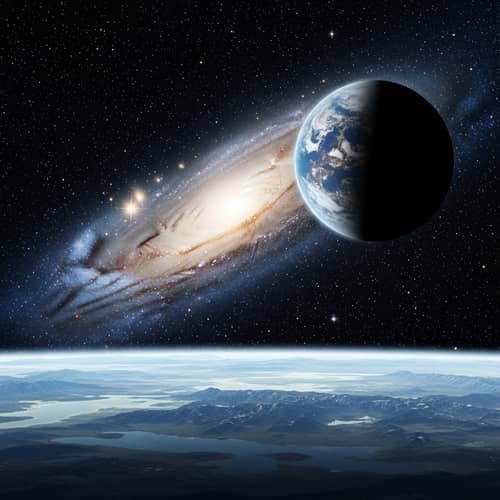 Breathtaking Space Scene | Cosmic Galaxy with Sparkling Stars