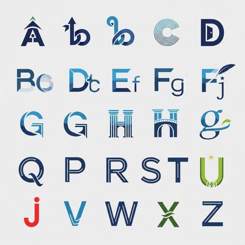 Creative English Alphabet Logos | Unique Designs Showcase