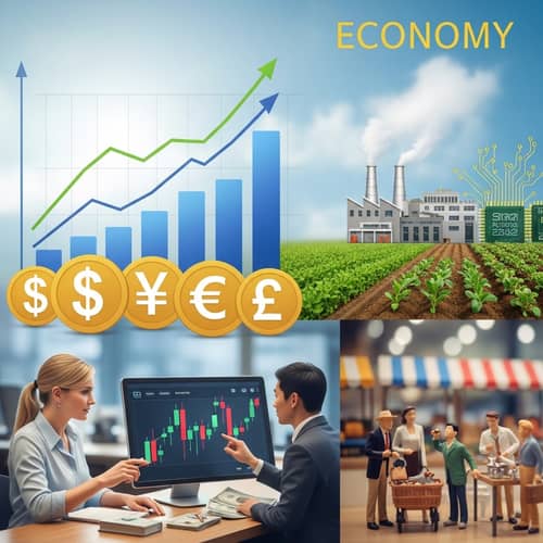 Understanding Economy: Growth, Currency Symbols, Industries