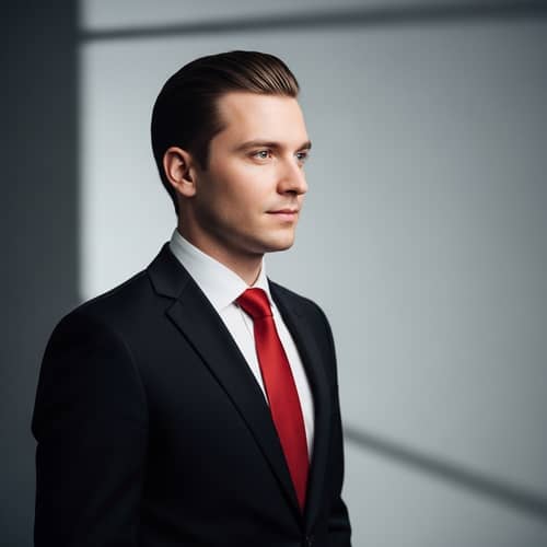 Professional Caucasian Businessperson Profile Photo