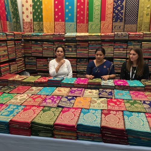 Traditional Sarees Marketplace with Intricate Designs | Cultural Exchange