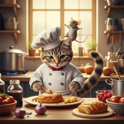 Cat and Mouse Culinary Adventure: A Charming Movie Twist