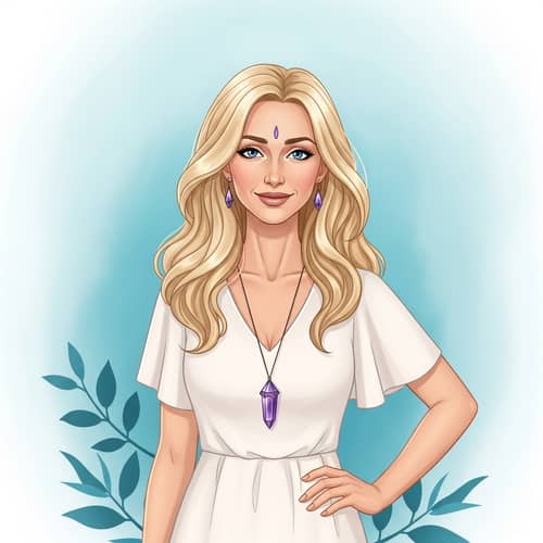 Natural Beauty with Blonde Hair and Blue Eyes | Friendly Smile