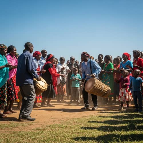 Traditional Gathering in Malawi: Joyful African Dance