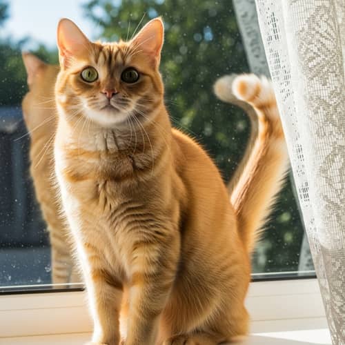 Cat with Yellow Fur