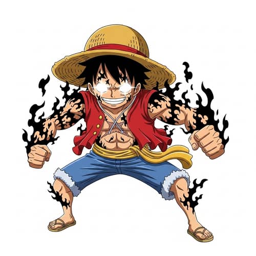 Unique Anime Character in Fifth Gear Power-Up | Exciting Action Pose