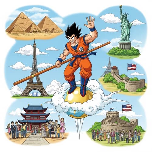 Adventure of a Spikey-Haired Martial Artist Travelling the World