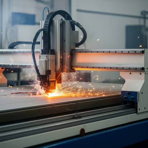 CNC Laser Machine Workshop: Sturdy Metallic Structures
