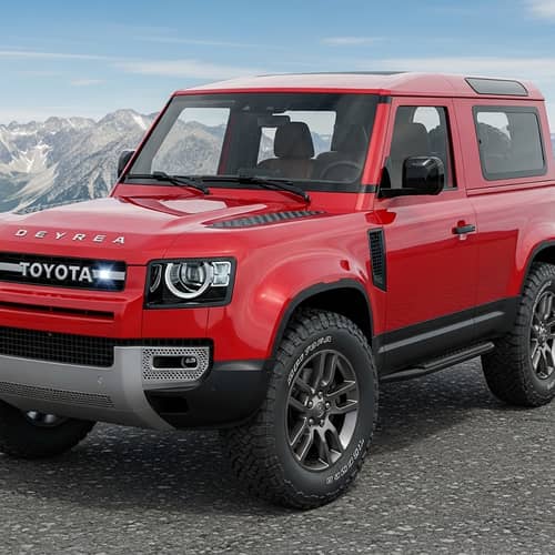 Rugged SUV with Toyota Design | Defender Type | Bright Red