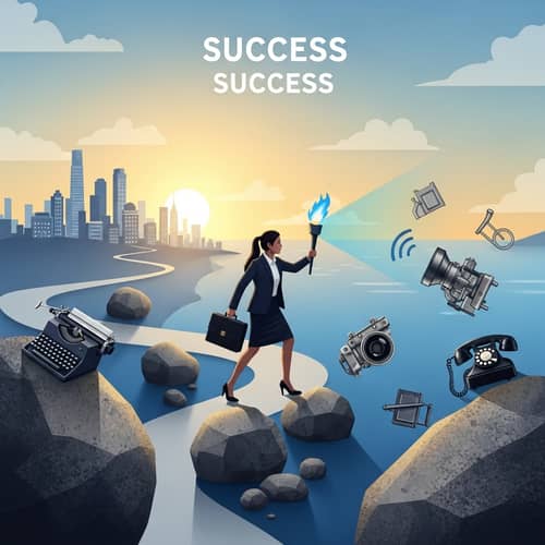 Achieving Success through Boldness and Innovation - Inspiring Image