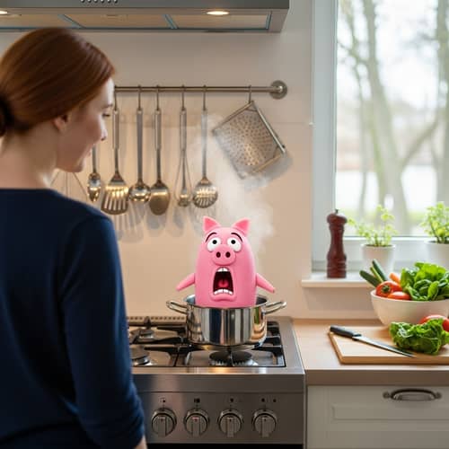 Humorous Cooking Scene: Lois Griffin Cooking Peppa Pig