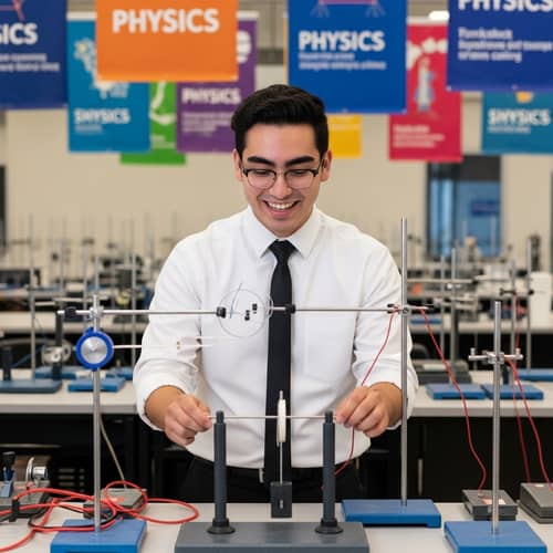 Physics Experiment Enthusiast Conducting Experiments | Website
