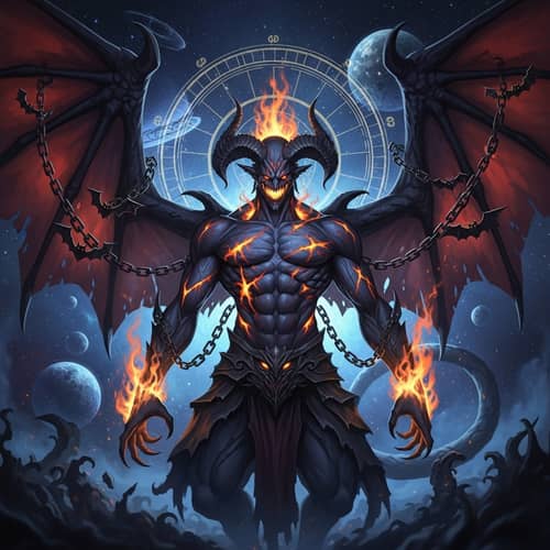 Dark Fantasy Illustration of Demonic Spawn Symbiote with Multi-Layered Wings