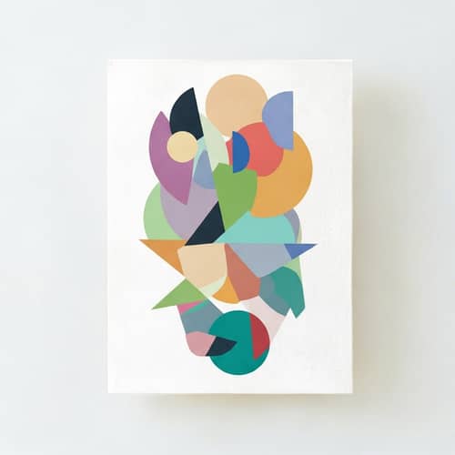 Abstract Modern Art Project | Geometric Shapes & Vibrant Colors