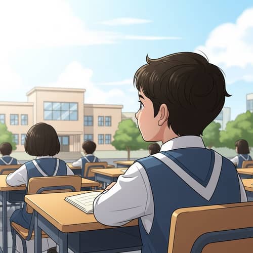 Deaf Student in Traditional School Uniform - International Disability Day