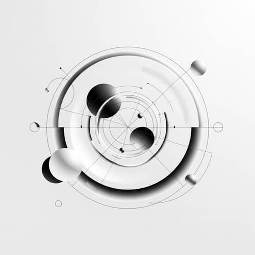 Modern Minimalist Sphere: Reflection & Refraction Principles