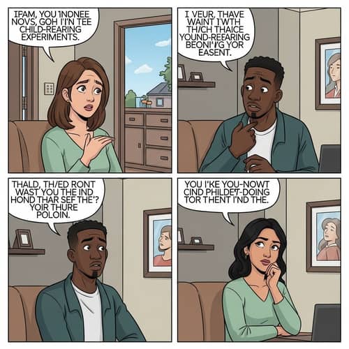 Dilemma of Child-Rearing Experiments in Comics