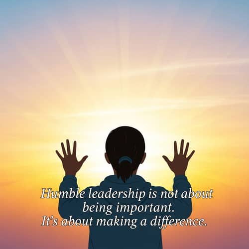 Embrace Humble Leadership at Sunrise