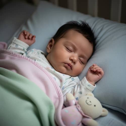 Serene Sleeping South Asian Infant | Peaceful Slumber