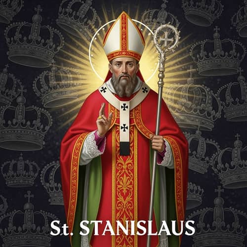 Saint Stanislaus Memorial: Bishop & Martyr in Red Chasuble