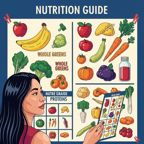 Nutrition Guide for Women with Vibrant Graphics