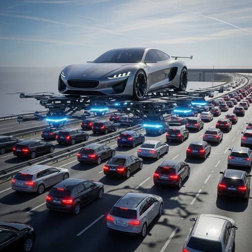 Car Equipped with Drones: Transform Traffic with Flying Car Innovation
