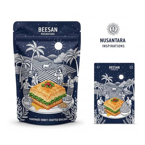 Nusantara Culture Inspired Baklava Packaging - BEESAN & Nusantara Inspirations