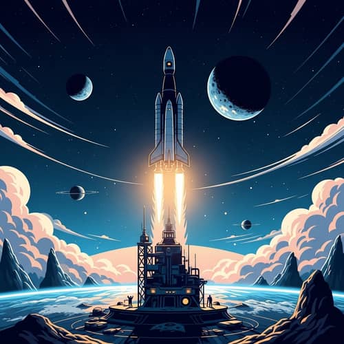 State-of-the-Art Rocket Launch | Sci-Fi Universe Exploration