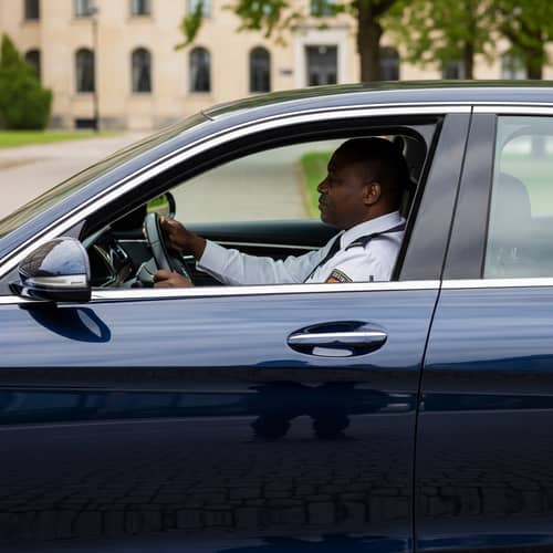 Luxury Saloon Car with Security Officer | Opulent and Elite