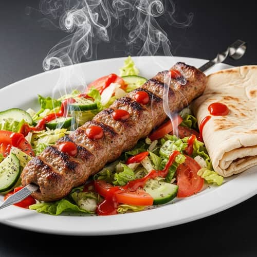 Delectable Kabab on Skewer - Freshly Grilled & Seasoned