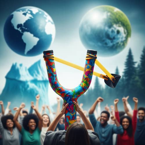 Polyester Slingshot: Heroic World Savior | Website Name